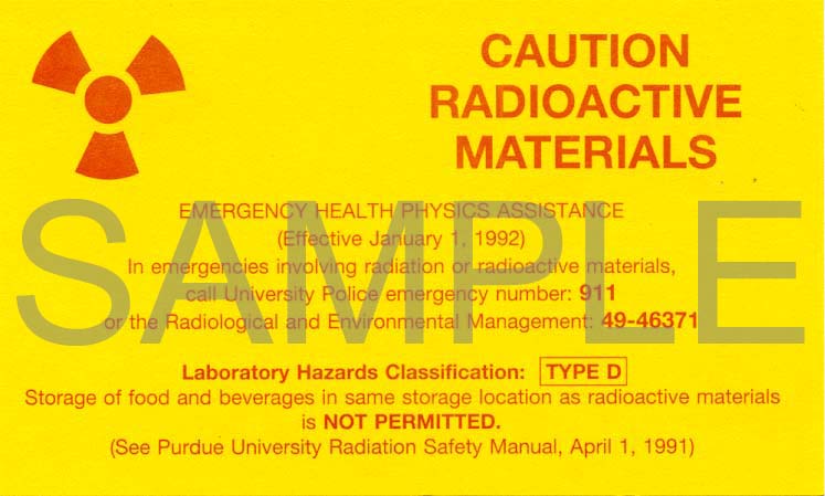 Radioactive Materials: Type D Lab